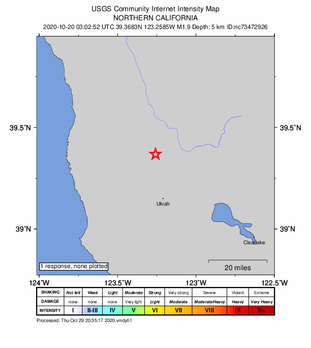Did You Feel It? map: shaking reported by the public