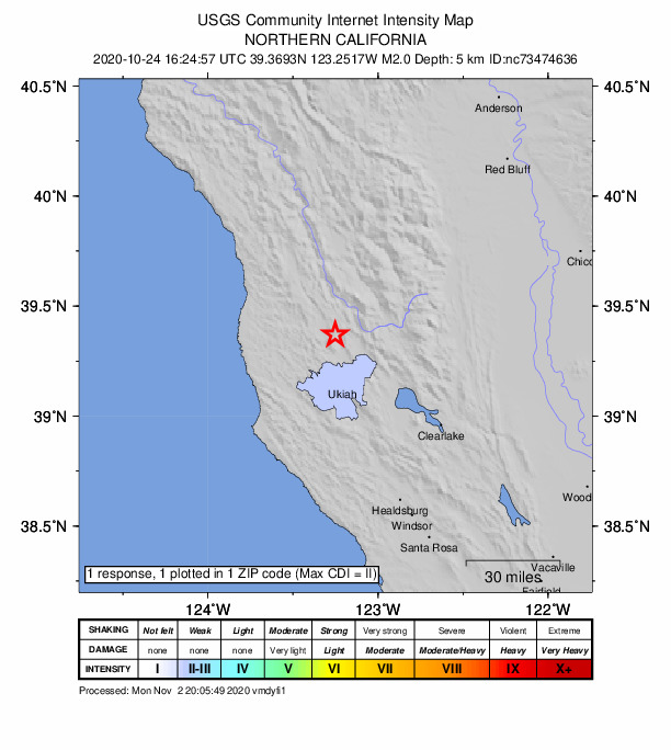 Did You Feel It? map: shaking reported by the public