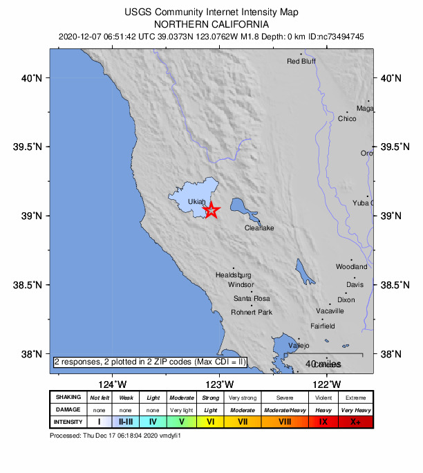Did You Feel It? map: shaking reported by the public