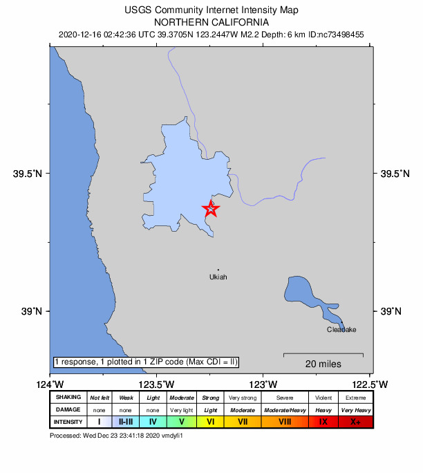 Did You Feel It? map: shaking reported by the public