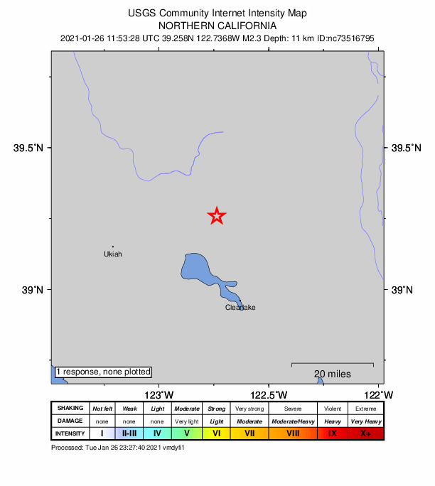 Did You Feel It? map: shaking reported by the public