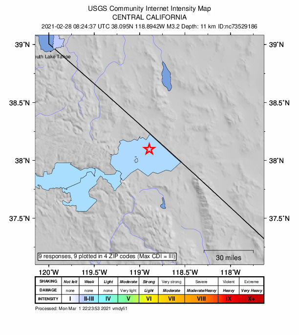 Did You Feel It? map: shaking reported by the public