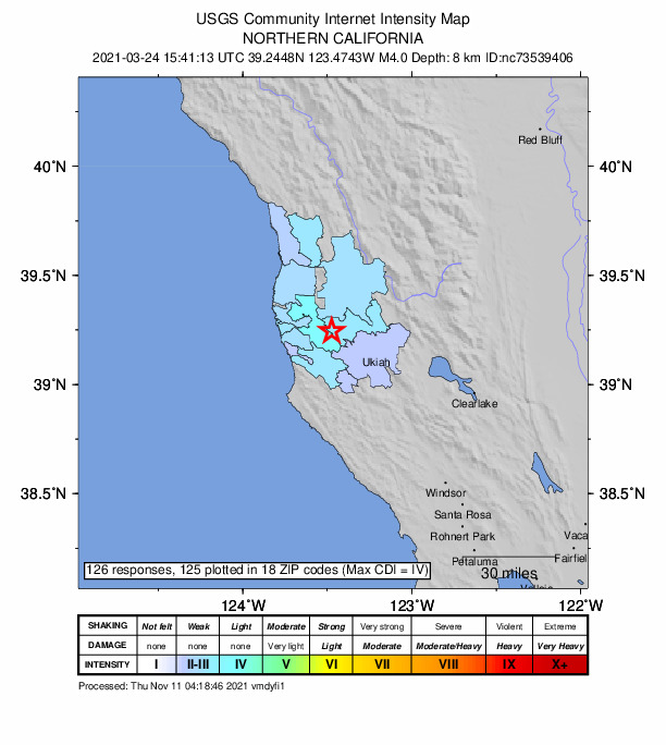 Did You Feel It? map: shaking reported by the public