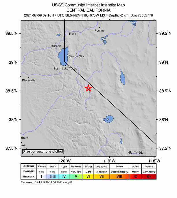 Did You Feel It? map: shaking reported by the public