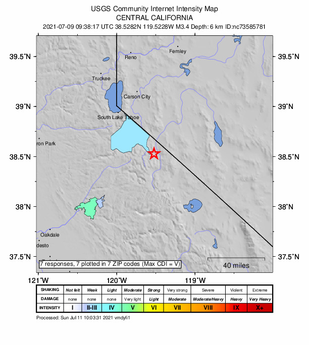 Did You Feel It? map: shaking reported by the public