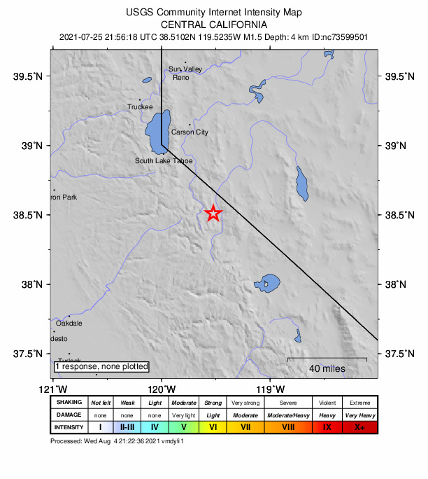Did You Feel It? map: shaking reported by the public