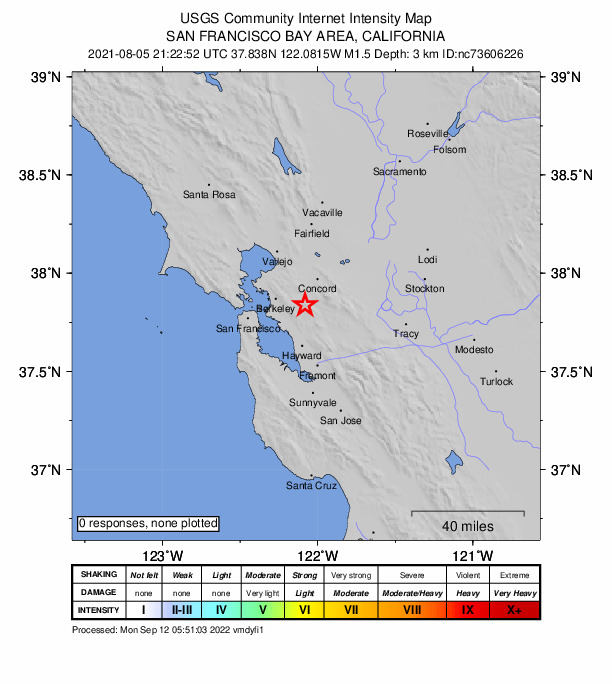 Did You Feel It? map: shaking reported by the public