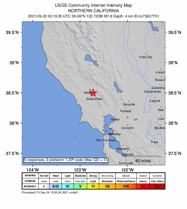 Did You Feel It? map: shaking reported by the public