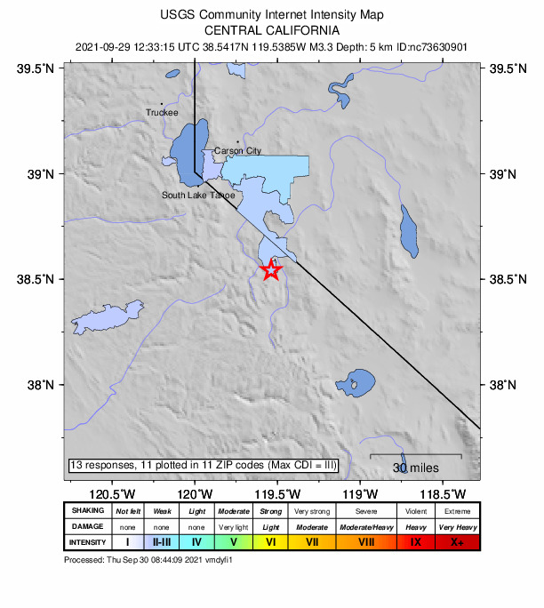 Did You Feel It? map: shaking reported by the public