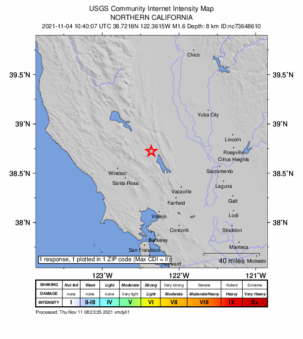 Did You Feel It? map: shaking reported by the public