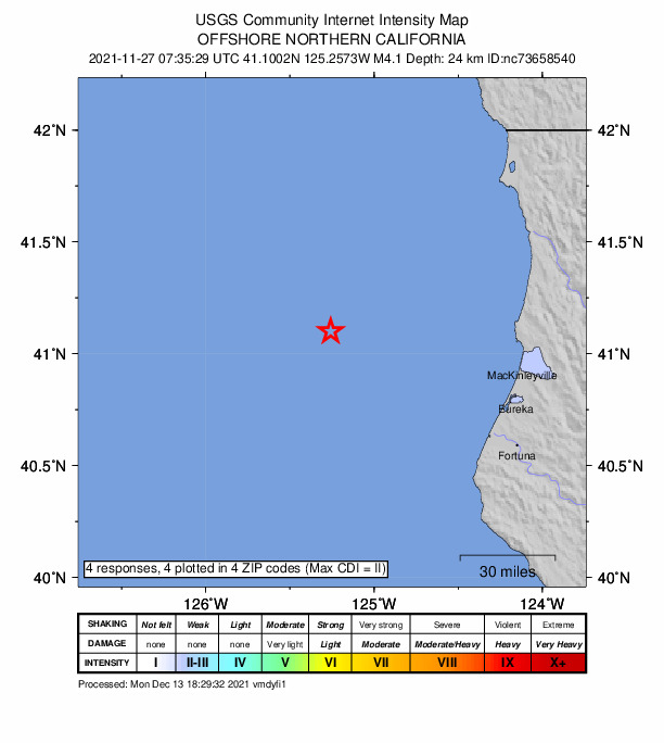 Did You Feel It? map: shaking reported by the public