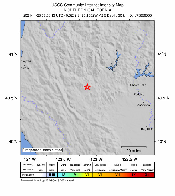 Did You Feel It? map: shaking reported by the public