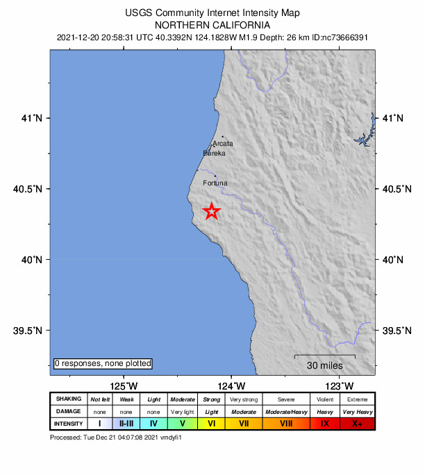 Did You Feel It? map: shaking reported by the public