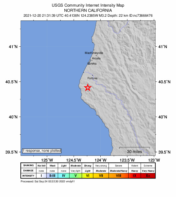 Did You Feel It? map: shaking reported by the public