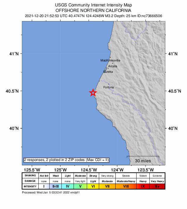 Did You Feel It? map: shaking reported by the public