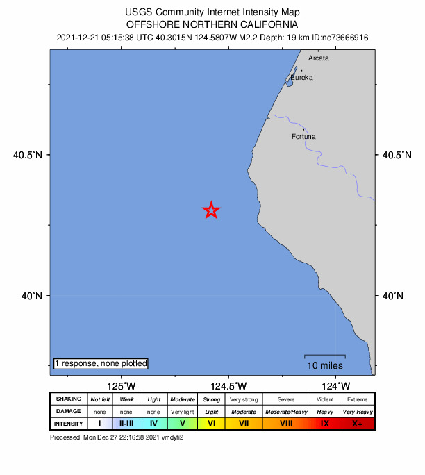 Did You Feel It? map: shaking reported by the public