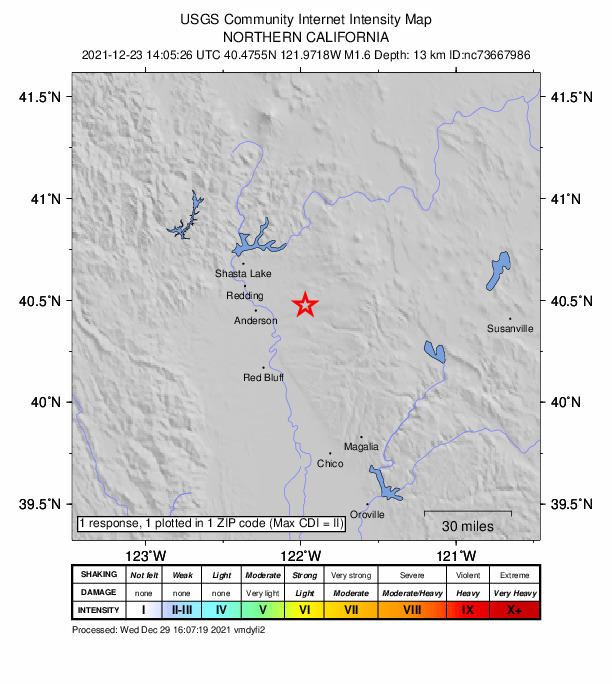 Did You Feel It? map: shaking reported by the public