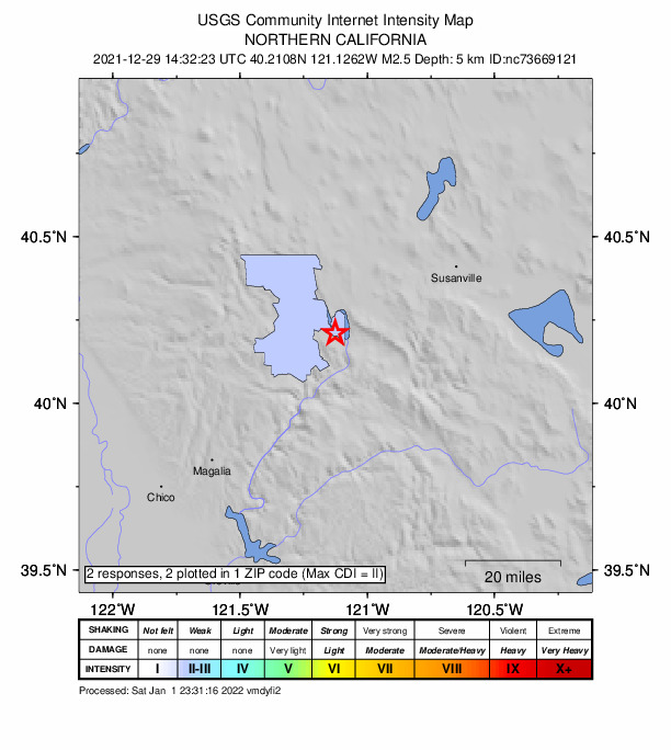 Did You Feel It? map: shaking reported by the public
