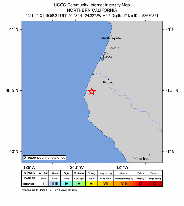 Did You Feel It? map: shaking reported by the public