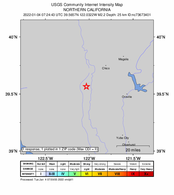 Did You Feel It? map: shaking reported by the public