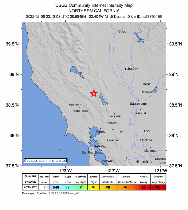 Did You Feel It? map: shaking reported by the public
