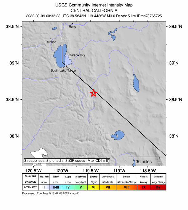 Did You Feel It? map: shaking reported by the public