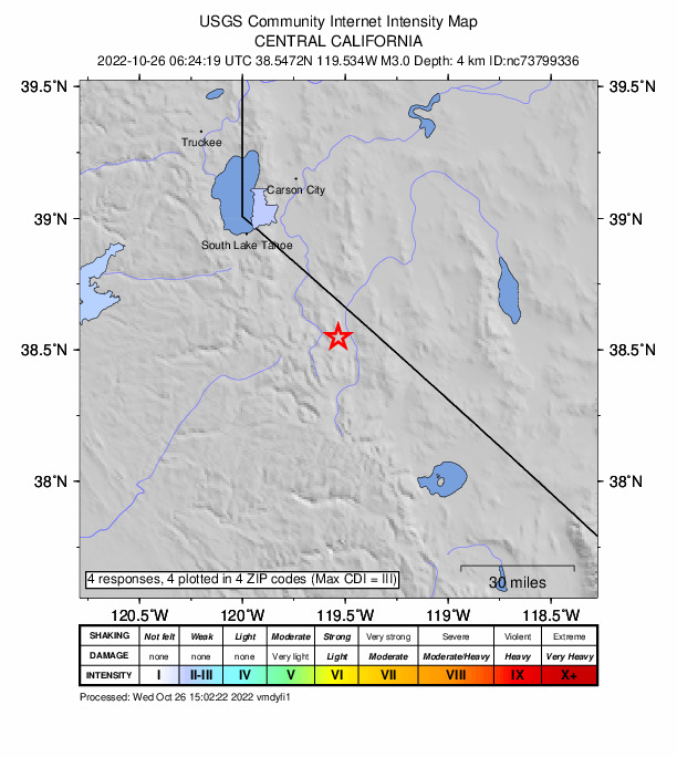 Did You Feel It? map: shaking reported by the public