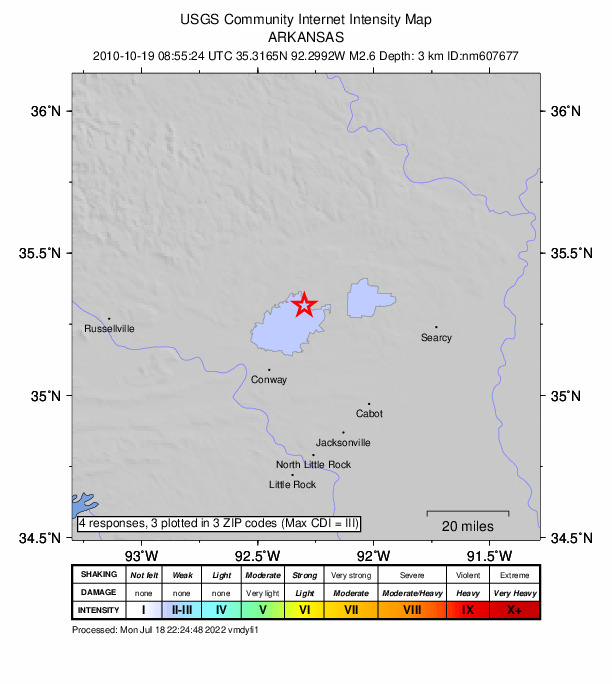 Did You Feel It? map: shaking reported by the public