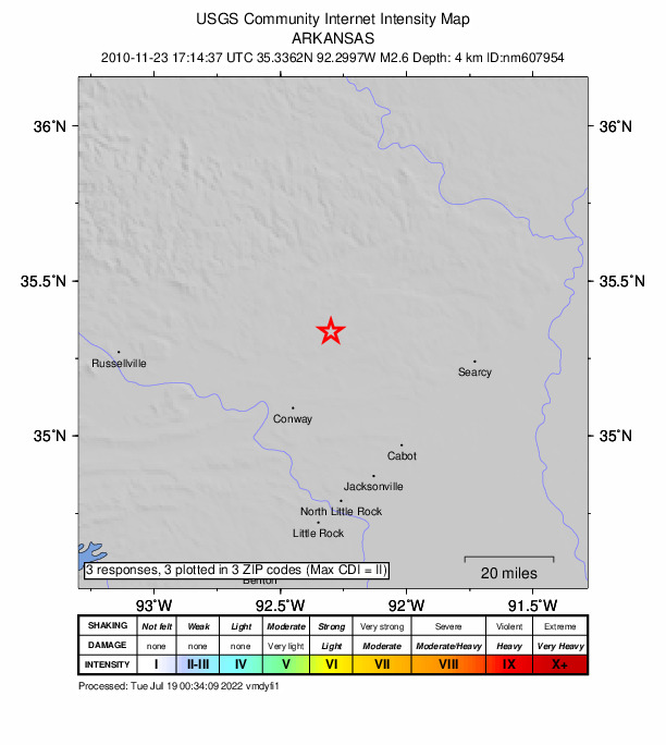 Did You Feel It? map: shaking reported by the public
