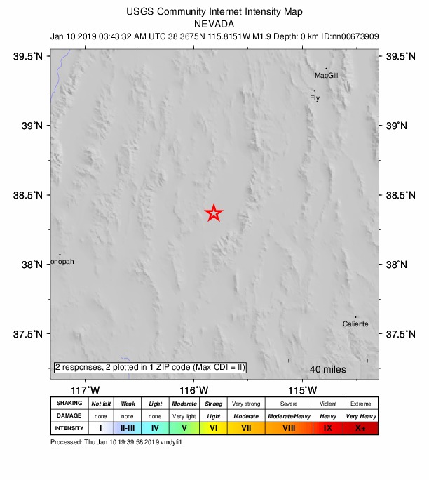 Did You Feel It? map: shaking reported by the public