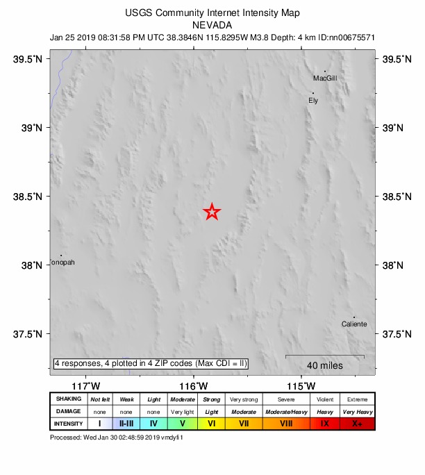 Did You Feel It? map: shaking reported by the public