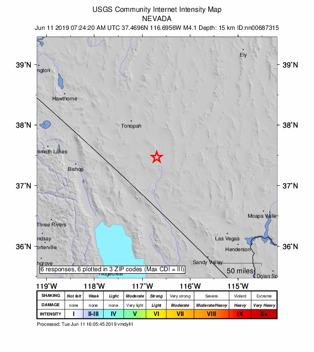 Did You Feel It? map: shaking reported by the public