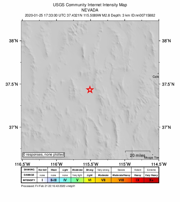 Did You Feel It? map: shaking reported by the public