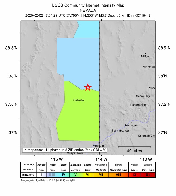 Did You Feel It? map: shaking reported by the public