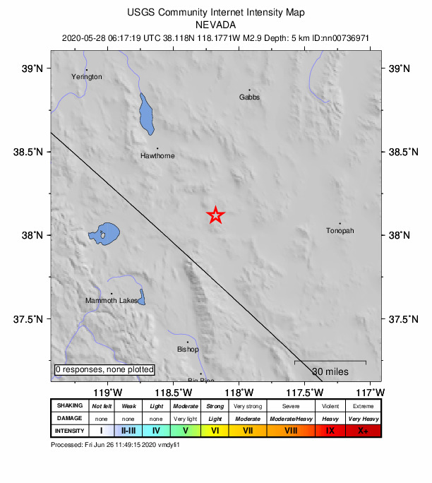 Did You Feel It? map: shaking reported by the public