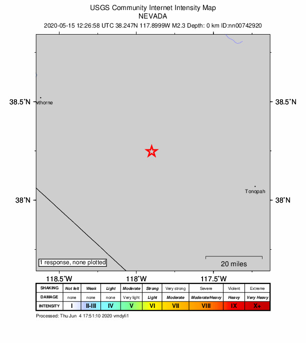 Did You Feel It? map: shaking reported by the public