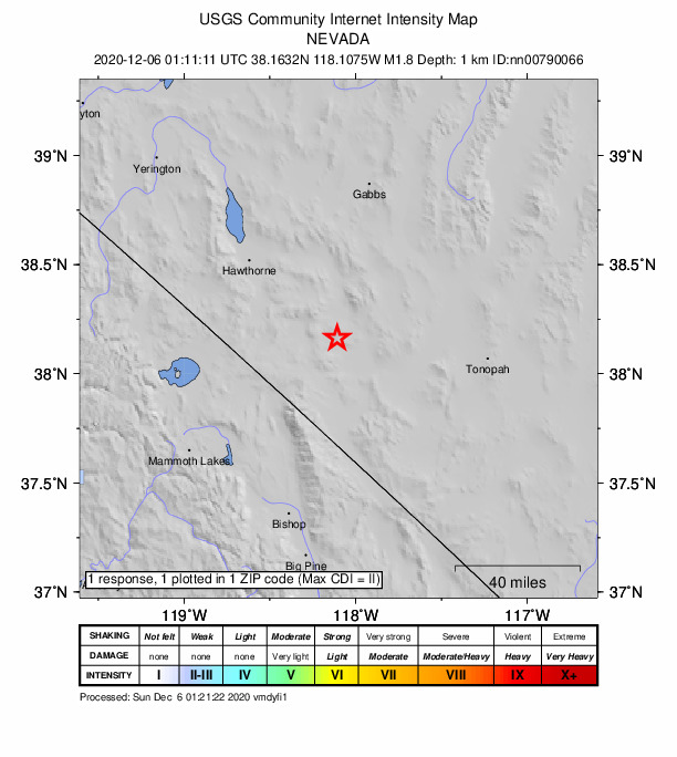 Did You Feel It? map: shaking reported by the public