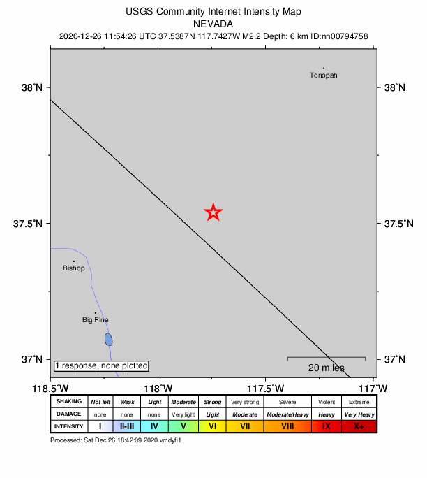 Did You Feel It? map: shaking reported by the public