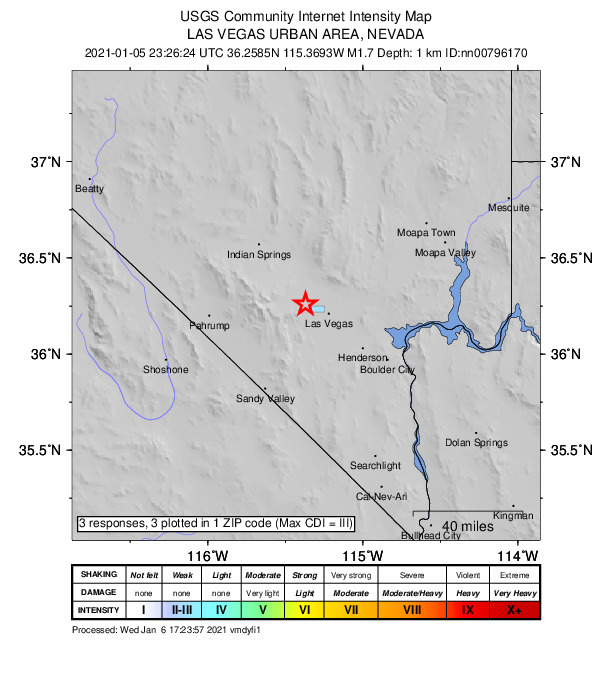 Did You Feel It? map: shaking reported by the public