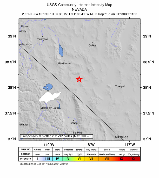 Did You Feel It? map: shaking reported by the public