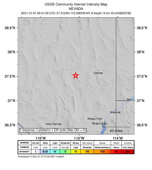 Did You Feel It? map: shaking reported by the public