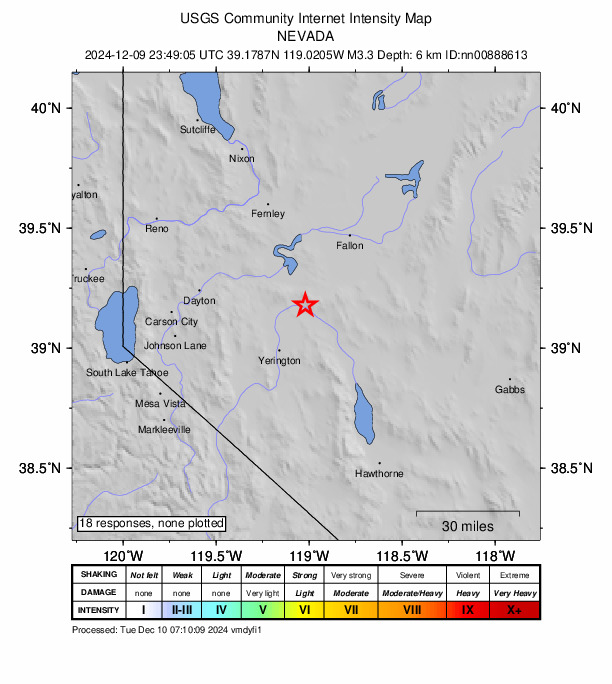 Did You Feel It? map: shaking reported by the public