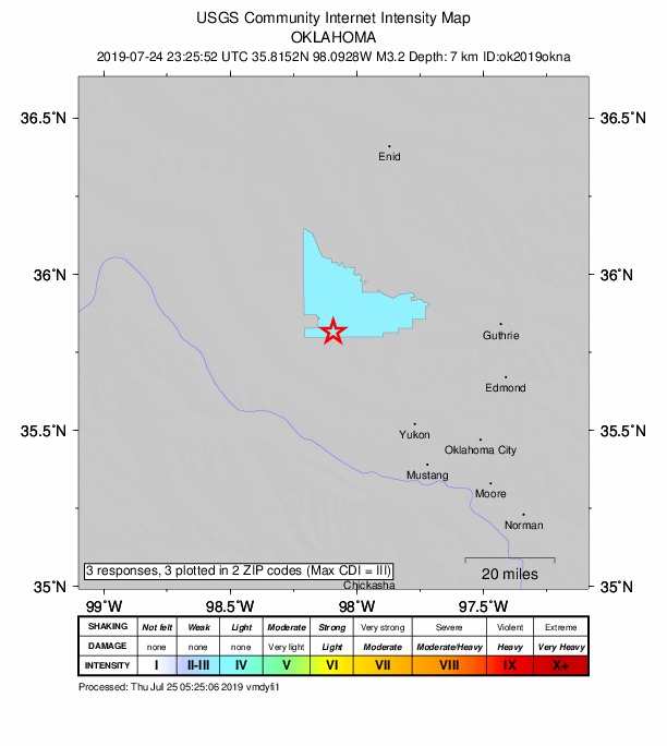 Did You Feel It? map: shaking reported by the public