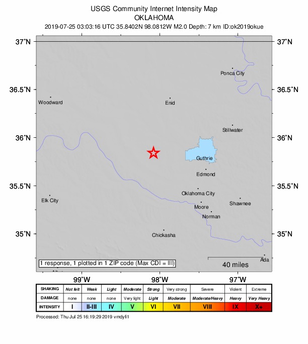 Did You Feel It? map: shaking reported by the public