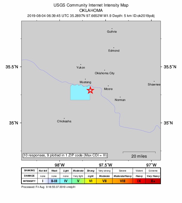 Did You Feel It? map: shaking reported by the public