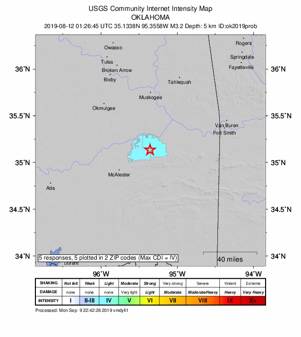 Did You Feel It? map: shaking reported by the public