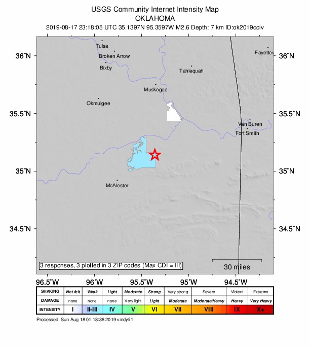Did You Feel It? map: shaking reported by the public