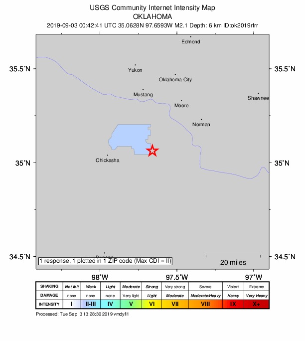 Did You Feel It? map: shaking reported by the public