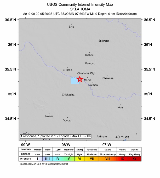 Did You Feel It? map: shaking reported by the public