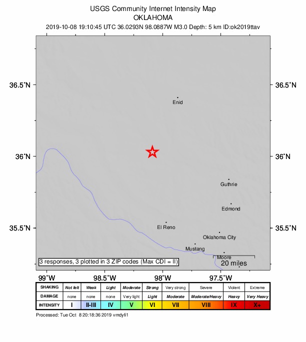 Did You Feel It? map: shaking reported by the public